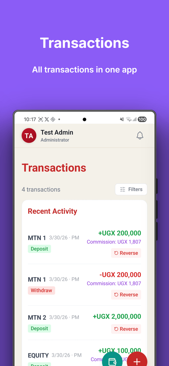 Reconciliation - Verify balances instantly